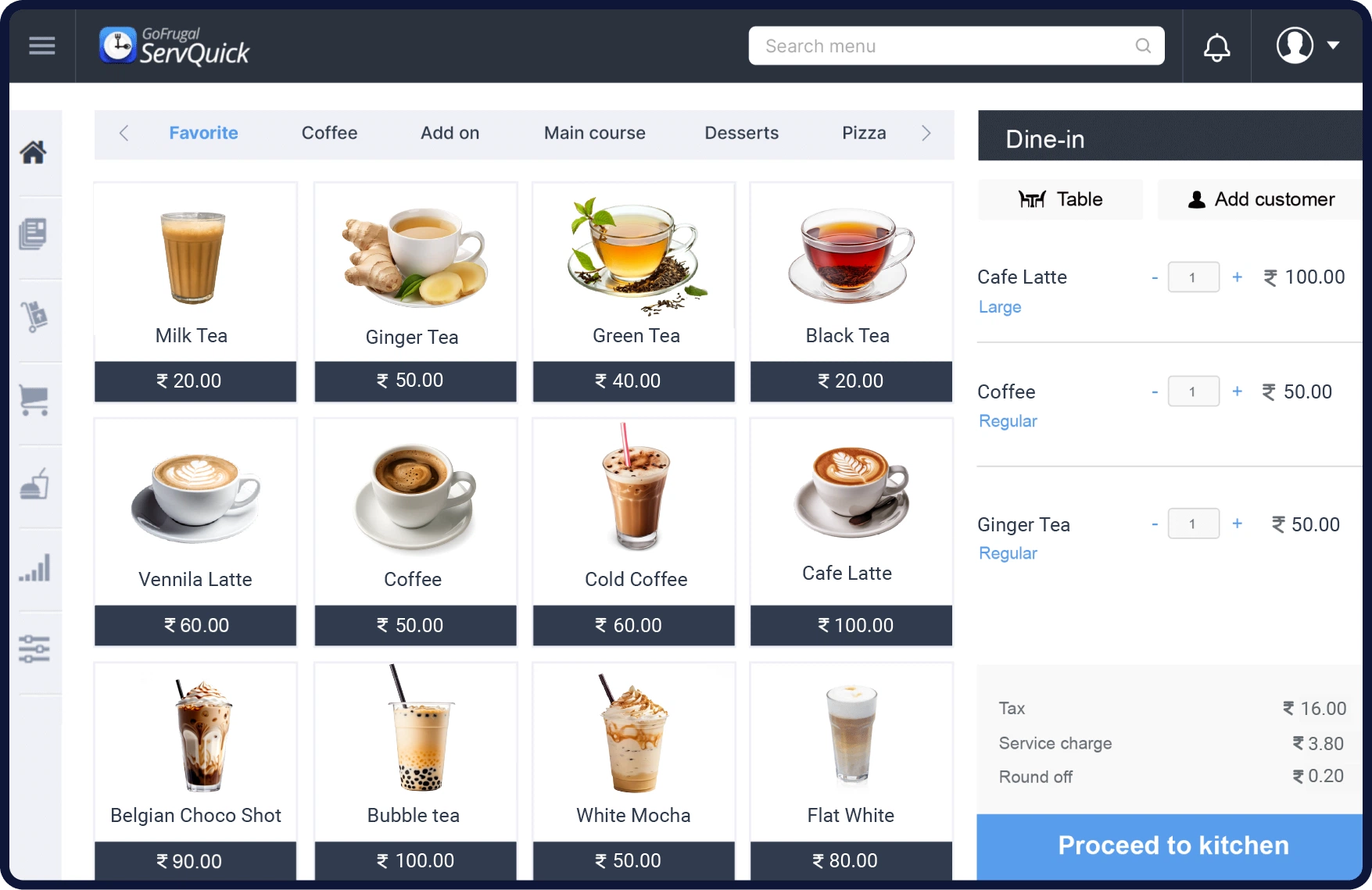 POS billing & inventory management software for tea shops