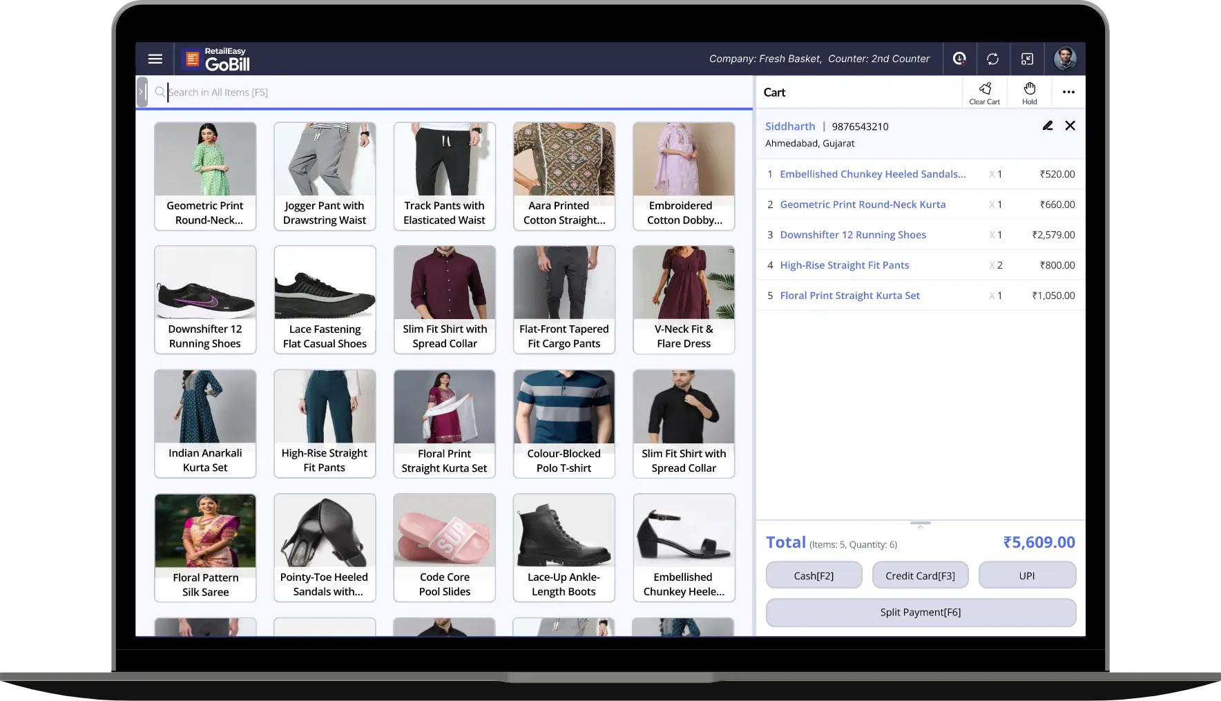 Shoe shop POS and billing software for small, mid and large business